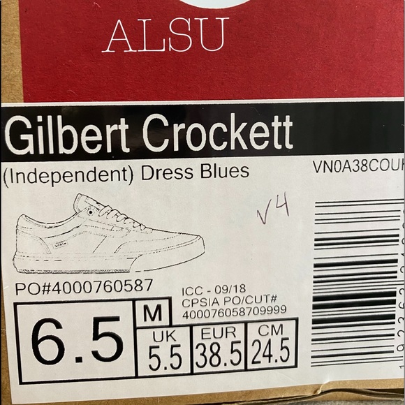 đź’–MEGA SALEđź’–VANS Gilbert Crockett Independent Dress Blues Women's VN0A38COUHL - Picture 8 of 8